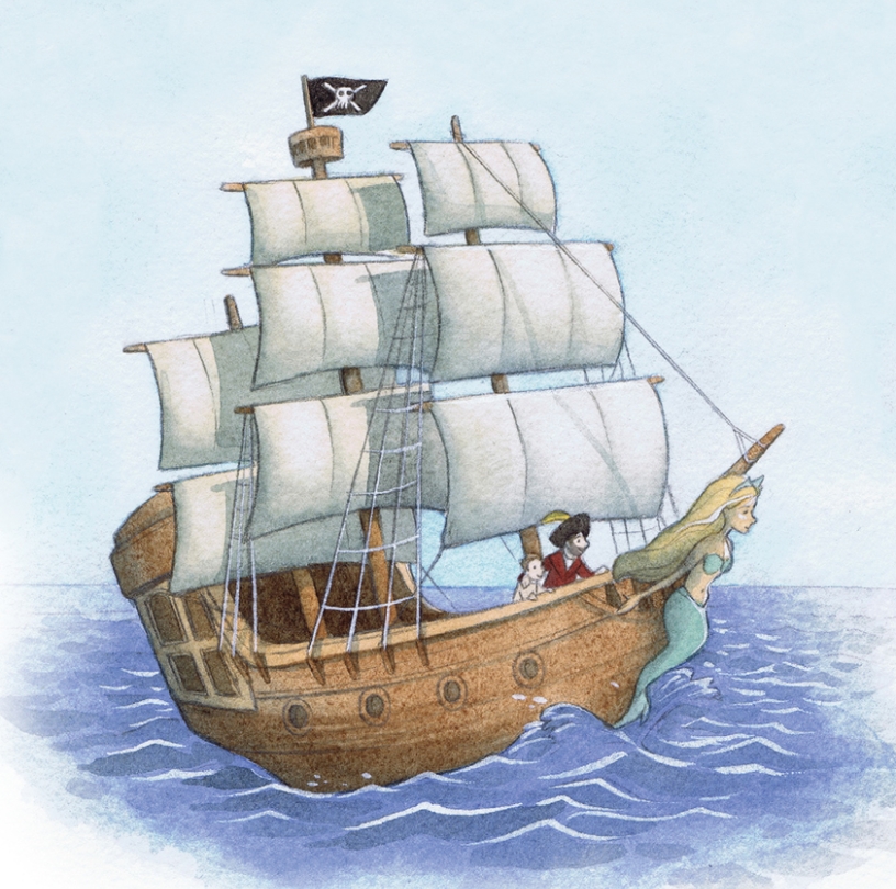 Le bateau pirate du capitaine Édouard