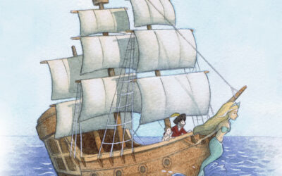 Affiche – Capitaine Édouard et son bateau pirate